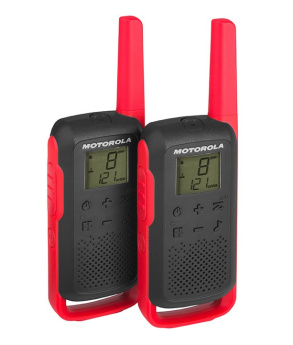 Motorola T62 PMR 446 WALKIE TALKIE BLACK-RED