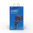 Savio TR-14 Transmiter FM z Bluetooth i ładowarką PD 87.6 - 107.9 MHz Bluetooth/USB Black