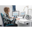 Schreibtisch elektrisch höhenverstellbar mit Schublade und USB-Ladestation 1200x600x120mm 50KG DIGITUS Valge
