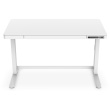 Schreibtisch elektrisch höhenverstellbar mit Schublade und USB-Ladestation 1200x600x120mm 50KG DIGITUS Valge