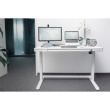 Schreibtisch elektrisch höhenverstellbar mit Schublade und USB-Ladestation 1200x600x120mm 50KG DIGITUS Valge