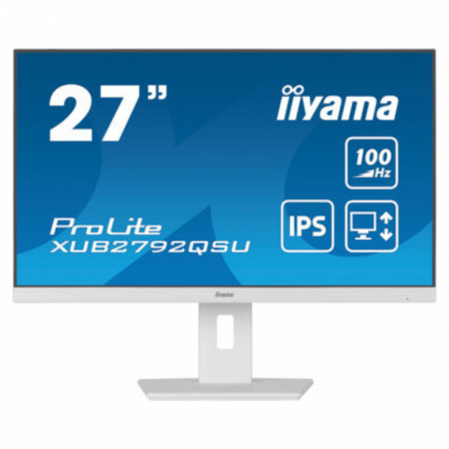 27” WQHD IPS technology panel with USB hub and 100Hz refresh rate and 150mm height adjustable stand IIYAMA