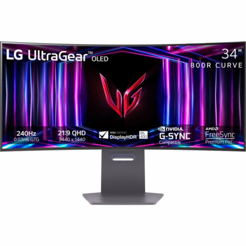LG UltraGear OLED, 34'', WQHD, OLED, 240 Hz, nõgus, must - Monitor / 34GS95QE-B