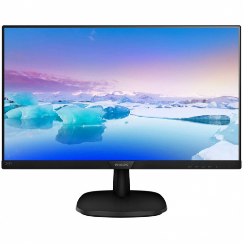 61cm/24'' (1920x1080) Philips V-Line 243V7QDAB 16:9 4ms DVI HDMI USB VGA VESA Speaker Full HD Black