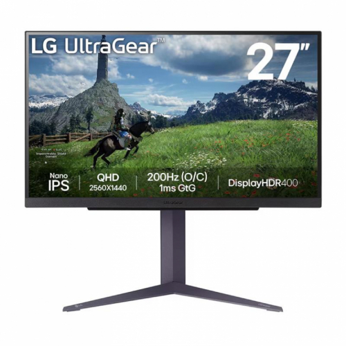 LG UltraGear 27GS85Q, 27'', Nano IPS, QHD, 180 Hz, must - Monitor / 27GS85Q-B