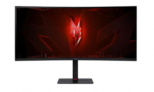 Acer Monitor 34 inch XV345CURV3bmiphuzx UWQHD 21:9 165Hz 1MS/300cd/m2 HDMI DP USB-B USB3.2x2 USB-C SPEAKER H:110 1000R KVM LED RGB