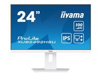 IIYAMA XUB2492HSU-W6 24inch WHITE ETE IPS-panel 1920x1080 100Hz 15cm Height Adj. Stand Pivot 250cd/m Speakers HDMI