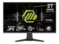 MSI MAG 275QF 27inch Rapid IPS WQHD 180Hz 300cd/m2 0.5ms 2xHDMI DP