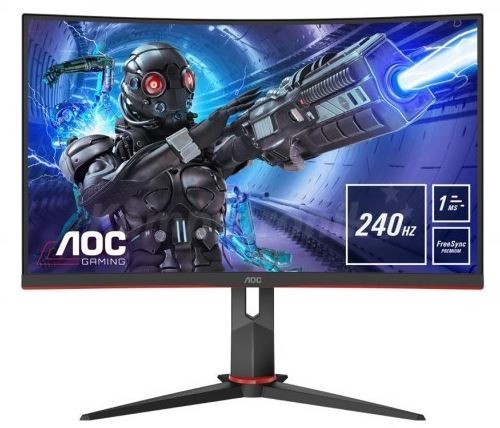 AOC Monitor C32G2ZE/BK 31.5 inch ;VA Curved 240Hz HDMIx2 DP