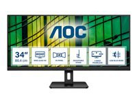 AOC U34E2M 34inch Monitor HDMI DisplayPort USB