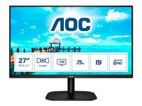 AOC 27B2QAM 27inch VA FHD 75Hz 250 cd/m2 4ms D-SUB HDMI DP Speakers