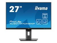 IIYAMA XUB2797UHSNP-B1 27inch IPS UHD 350cd/m2 4ms 15cm height adj. Stand HDMI DP USB-C Dock LAN Speakers