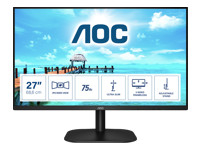 AOC 27B2H 27inch IPS FHD 1920x1080 16:9 250cd/m2 1000:1 7ms HDMI1.4 and VGA inputs Lowblue Mode VESA Compatible