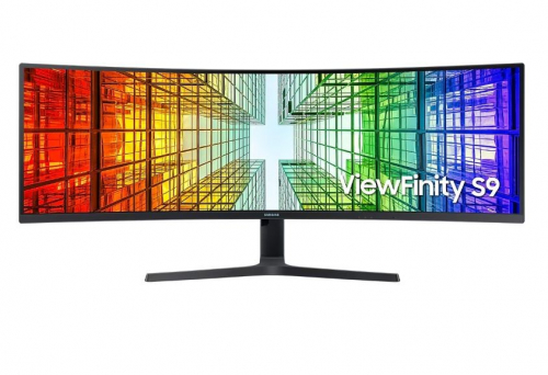 Samsung Monitor 49 inches ViewFinity S9 VA 5120x1440 DQHD 32:9 2xHDMI 1xUSB-C (90W) 1xDP 3xUSB 3.0 LAN (RJ45) 4ms HAS speakers curved 3Yon-site