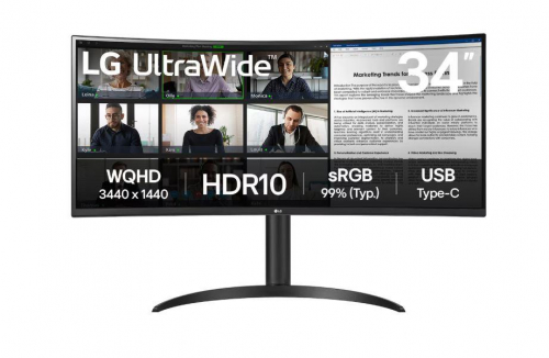 LCD Monitor|LG|34WR55QK-B|34