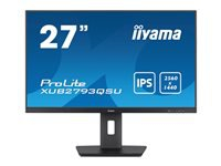 IIYAMA XUB2793QSU-B7 27inch IPS QHD 100Hz 300cd/m2 1ms HDMI DP 2xUSB 3.2 Speakers 15cm Height Adj. Stand (P)