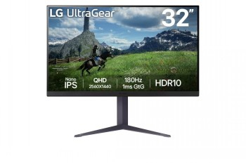 LG 32” ULTRAGEAR™ QHD NANO IPS 180HZ, 1MS (GTG), HDR10