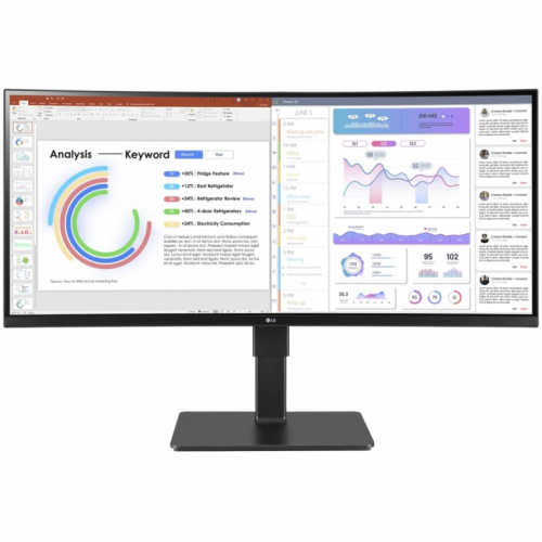 86,72cm/34'' (3440x1440) LG UltraWide 34BQ77QB-B 21:9 5ms 2xHDMI DisplayPort USB-C VESA Speaker UWQHD