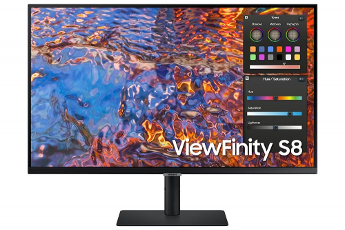 Samsung Monitor 32 cale ViewFinity S80PX IPS 3840x2160 UHD 16:9 1xHDMI 1xDP 1xUSB-C (90W) 3xUSB 3.0 LAN 5ms PinP/PbyP 60Hz HAS+PIV płaski 3YOn-Site