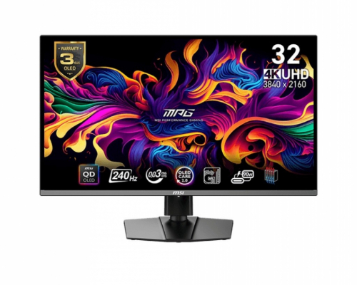 MSI Monitor 31.5 inches MPG 321URX QD-OLED QD-OLED/LED/UHD/Flat/240Hz/black