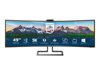 PHILIPS 499P9H/00 49inch USB-C DOCKING DISPLAY 5120x1440 CURVED VA 5ms GtG HAS USB-C/DP/HDMI/RJ45 USB HUB Speakers VESA