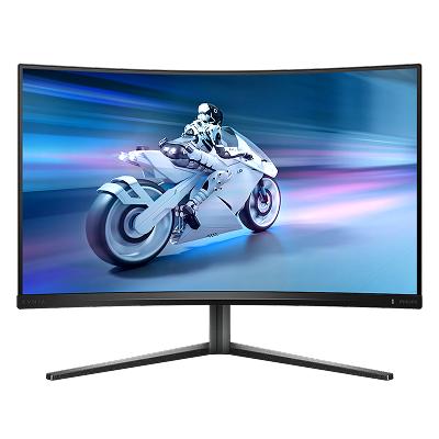 Philips Evnia Curved Gaming Monitor, 32'', QHD (2560x1440), VA LCD, curved 1500R, 165Hz, 500 cd/m², DisplayPort 1.2, HDMI 2.0, USB 3.2 Gen 1 / 5 Gbps, USB-B upstream x 1, USB-A downstream x 4 (with 2 for fast charge B.C 1.2)