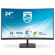 24’’, Full HD (1920x1080),VA LCD, 75Hz, 250 cd/m², HDMI, VGA, LowBlue Mode, Flicker-Free, Slim, 3-sided frameless, 1500R curvature PHILIPS