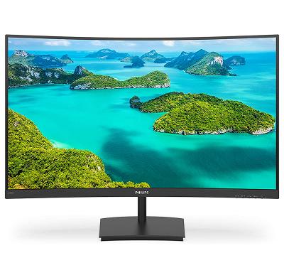 24’’, Full HD (1920x1080),VA LCD, 75Hz, 250 cd/m², HDMI, VGA, LowBlue Mode, Flicker-Free, Slim, 3-sided frameless, 1500R curvature PHILIPS