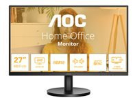 AOC U27B3A 27inch UHD 3840x2160 60Hz HDR10 HDMI 2.0 DisplayPort 1.4 black