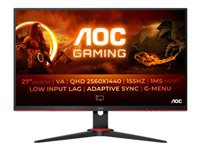 AOC 27inch 2560x1440 VA Flat Fixed base tilt DP 2xHDMI Brightness 250cd/m2