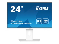 IIYAMA XUB2497HSN-W2 24inch IPS FHD 300cd/m2 1ms HDMI DP DP OUT 3xUSB 3.2 USB C 7.5W LAN Speakers 15cm Height Adj. Stand White (P)