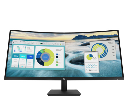 HP P34hc G4 Curved Charging Monitor - 34