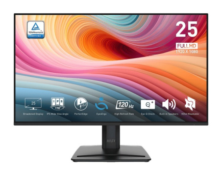 MSI Monitor 24.5 inches PRO MP251 E2 LED/FHD/Flat/120Hz/black