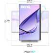 BenQ 68.6cm MA270U 16:9 DP/USB-C/HDMI silv. lift/piv UHD