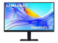 SAMSUNG Viewfinity S8 S80UD 27inch monitor 16:9 3840x2160 IPS 5ms 60Hz HDR10 sRGB HAS Swivel Pivot Tilt HDMI DP LANUSB3Hub KVMSwitch