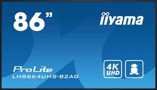 iiyama LH8664UHS-B2AG Signage Display Digital signage flat panel 2.18 m (86