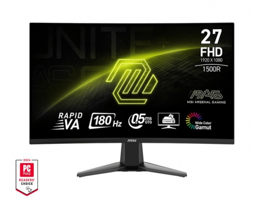 MSI Monitor MAG 27C6F 27 cali/LED/FHD/Curv/180Hz/Black