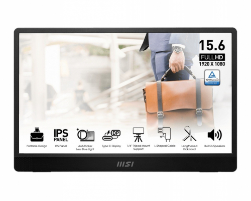 MSI Monitor 15.6 inches PRO MP161 E2U LED/FHD/Flat/60Hz/gray