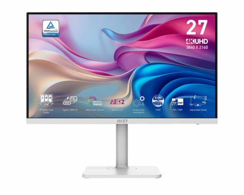 MSI Monitor 27 inches Modern MD272UPHW LED/UHD/Flat/60Hz/white