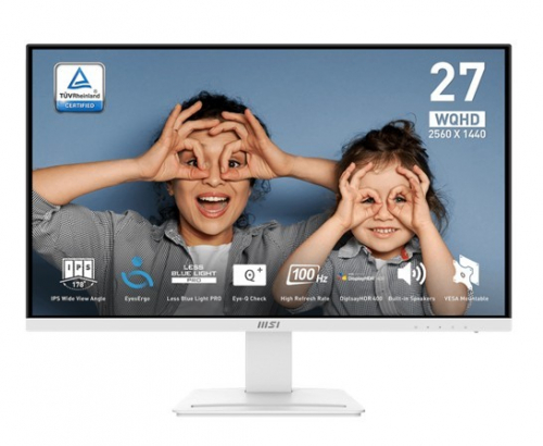 MSI Monitor PRO MP273QW E2 27 inch LED/FHD/Flat/100Hz/White