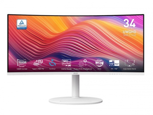 MSI Monitor Modern MD342CQPW 34 inch/LED/UWQHD/Curved/120Hz/black