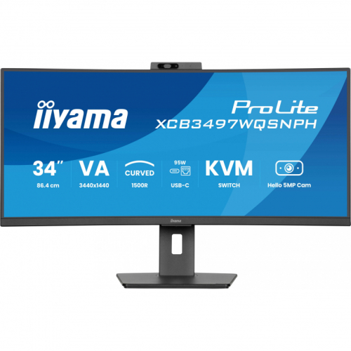 TFT 34.0/86.4cm Iiyama ProLite XCB3497WQSNPH 21:9 curved