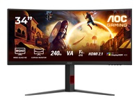 AOC CU34G4Z 34inch 3440x1440 1ms 2xHDMI DP USB Black/Red
