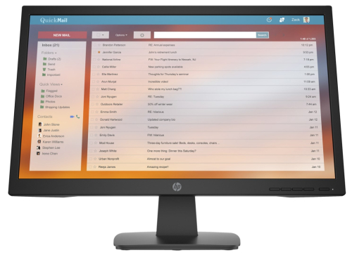 HP P22v G4 computer monitor 54.6 cm (21.5