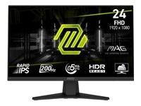 MSI MAG 244F 23.8inch Rapid IPS FHD 200HZ 1ms HDMI DP Headphone out Tilt Black