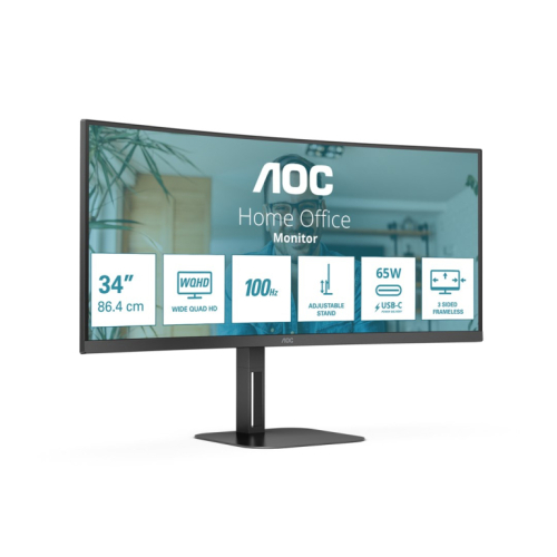 AOC V5 CU34V5C/BK LED display 86.4 cm (34
