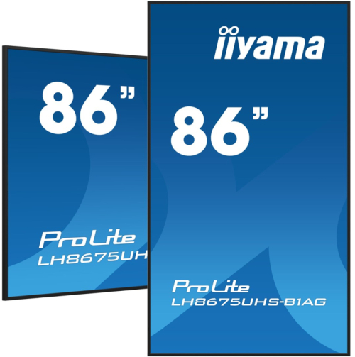 iiyama LH8675UHS-B1AG Signage Display Digital signage flat panel 2.17 m (85.6