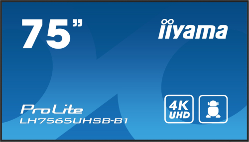 iiyama LH7565UHSB-B1 Signage Display Kiosk design 189.2 cm (74.5