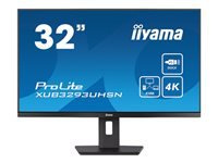 IIYAMA XUB3293UHSN-B5 32inch ETE IPS 3840x2160 UHD 1000:1 350cd/m2 4ms HDMI DP USB-C Dock LAN 65W PD Speakers 15cm Height Adj. (P)