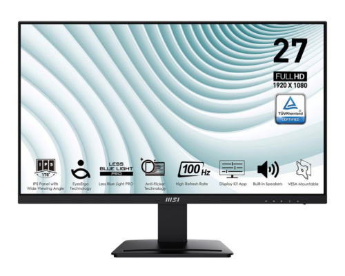 MSI Monitor 27 inches PRO MP273A LED/FHD/Flat/100Hz/black
